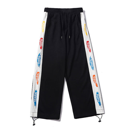 Printed Trousers With Drawstring Trousers For Men And Women Loose Straight-Waist Trousers - ROUTINE FASHION